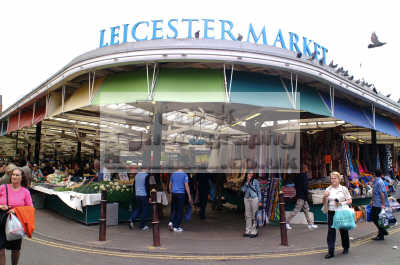 leicester market entrance uk markets traders commercial buildings ...