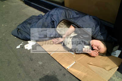 Picture Stock on Homeless Person Sleeping Rough Men Adult Males Masculine Manlike Manly